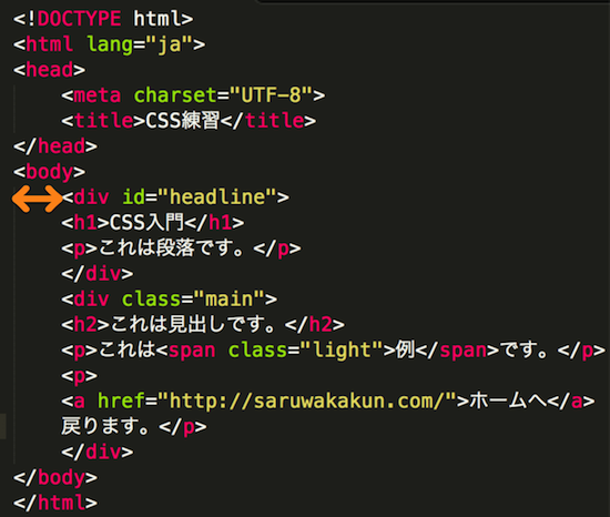 HTMLタグをテキストエディタに貼付け