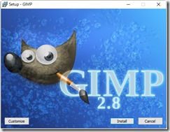 gimp インストール