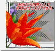 前景抽出選択の使い方