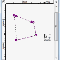 アクティブなパスにスナップする