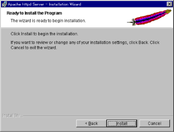 Apacheインストール画面７