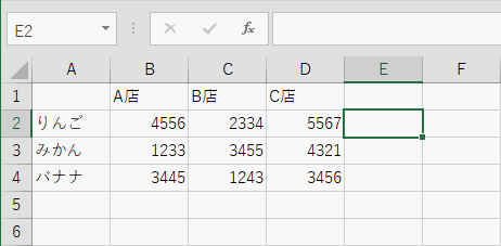 計算の合計を表示したいセルを選択