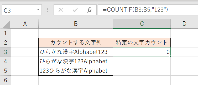 文字がカウントされない