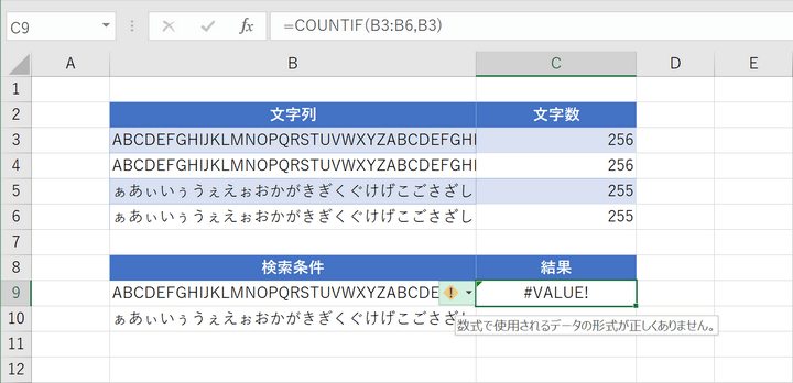 関数の結果