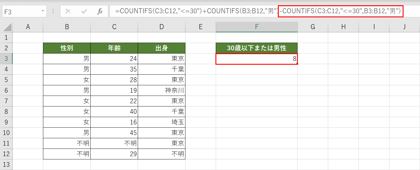 重なりの除いた結果