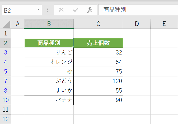 重複しないデータの抽出