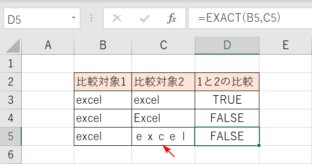 全角と半角の文字列比較