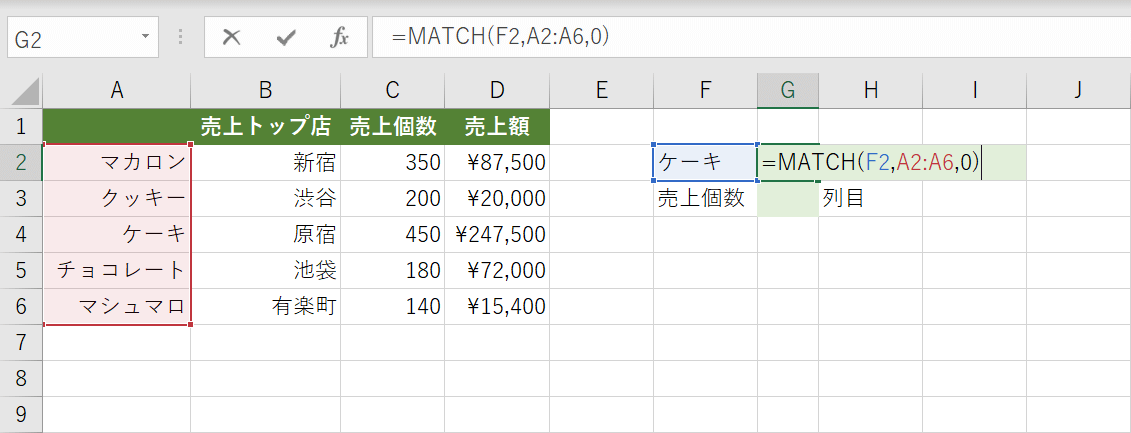 照合の種類を指定する