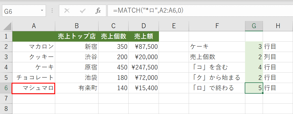 ワイルドカードを使った後方一致