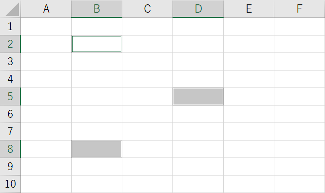 すべてのプルダウンメニューが表示される