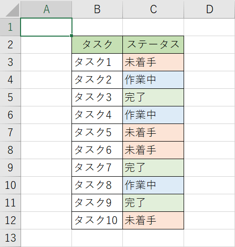 他のタスクにも色付け