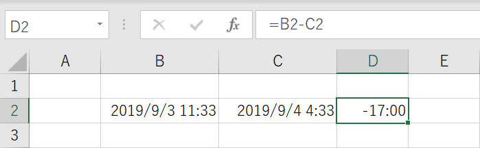 正しい時間の表示