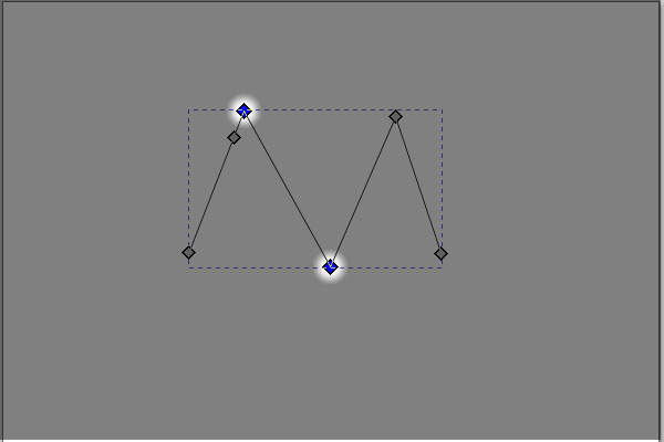 22. 左から2本目のセグメントが選択される
