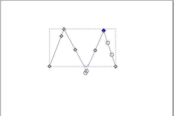 36. 右側の山のノードのみが選択される