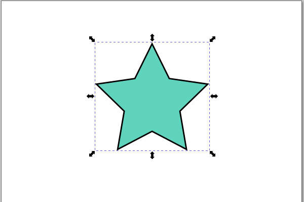 2. 星形のシェイプを選択する