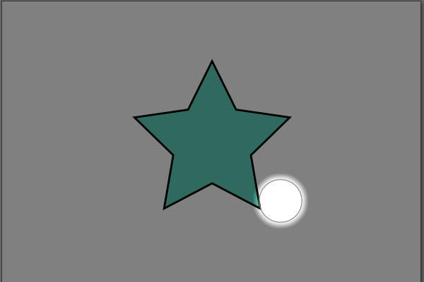 4. 円が表示される