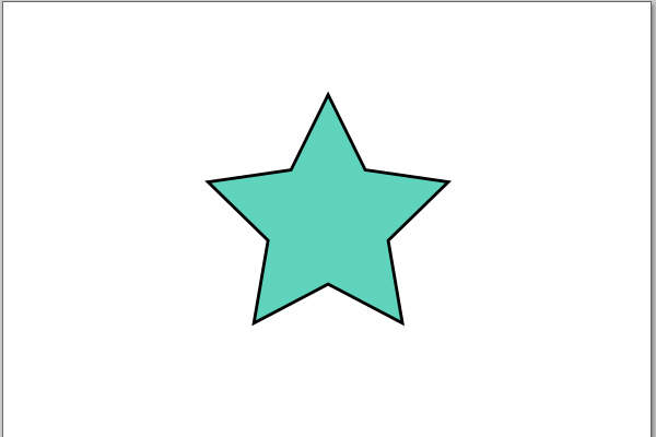 1. 星形のシェイプを作成する