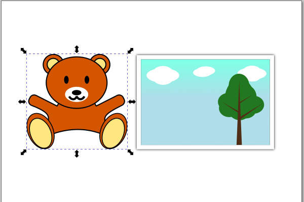 3. クマのオブジェクト群がグループ化される