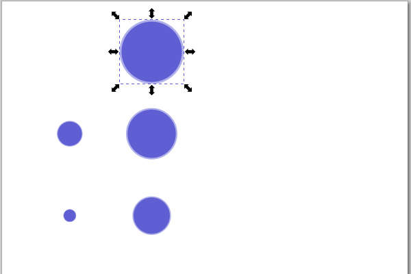 24. 最初の円のシェイプを選択する