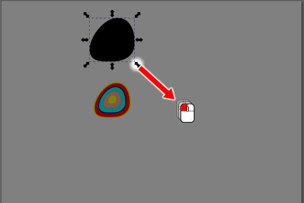 51. 拡大縮小ハンドルをドラッグ