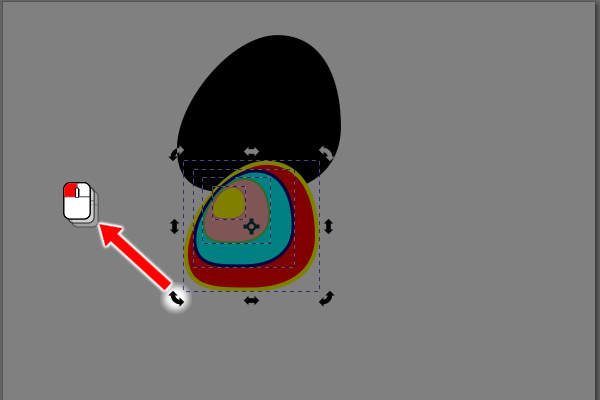 53. 回転/傾斜ハンドルをドラッグ