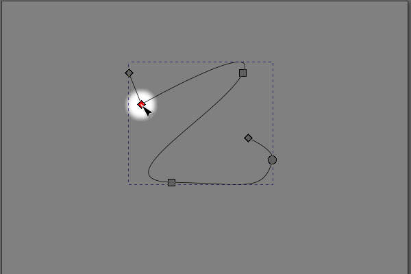 5. マウスカーソルをノードに乗せる
