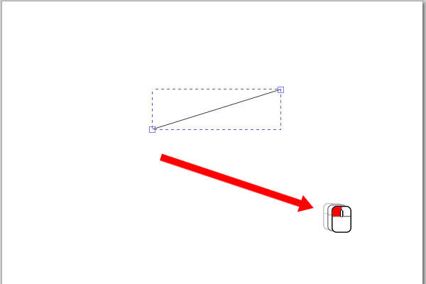6. 描きたい形状にドラッグ