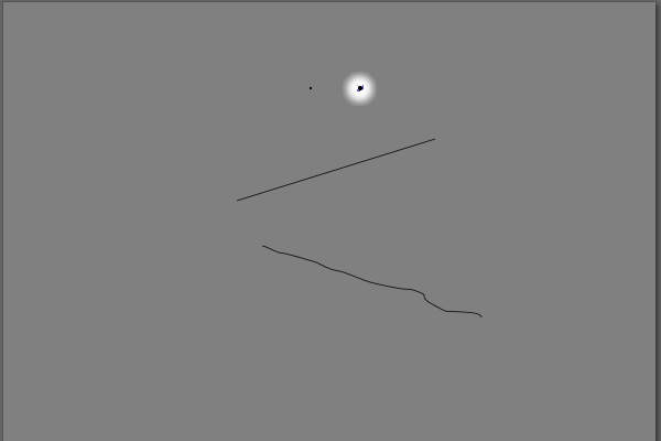 11. 大きな点が打たれる