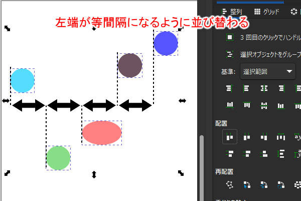 7. 配置後のオブジェクト
