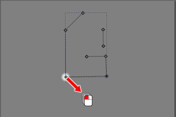 14. ノードをドラッグ