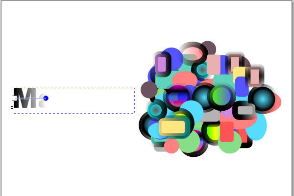 11. グラデーションの終点に完全不透明の白色がセットされる