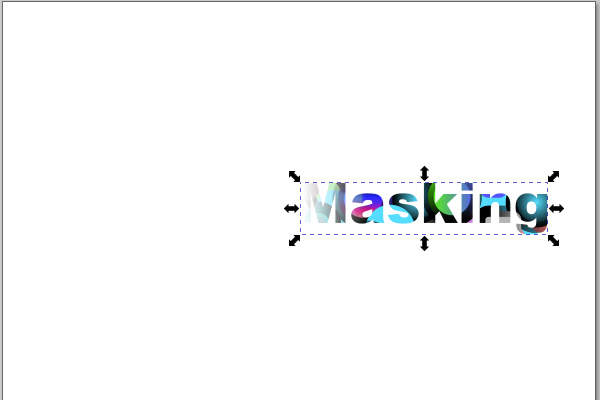 20. カラフルなオブジェクト群がマスキングされる