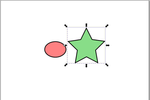 19. 緑色の星形を選択する