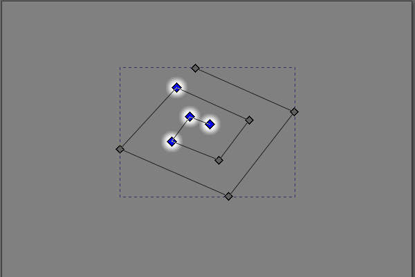 20. ドラッグで囲んだ範囲内のノードが選択される