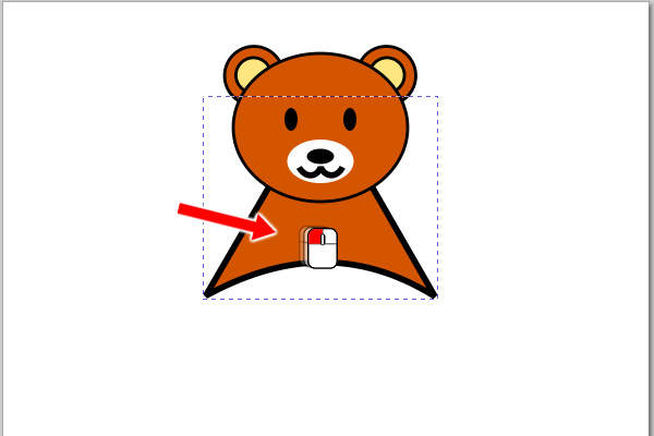 2. 作成したい矩形の対角線をドラッグ