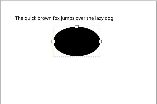 8. 楕円が作成される