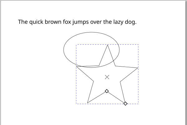 17. 星形が作成される