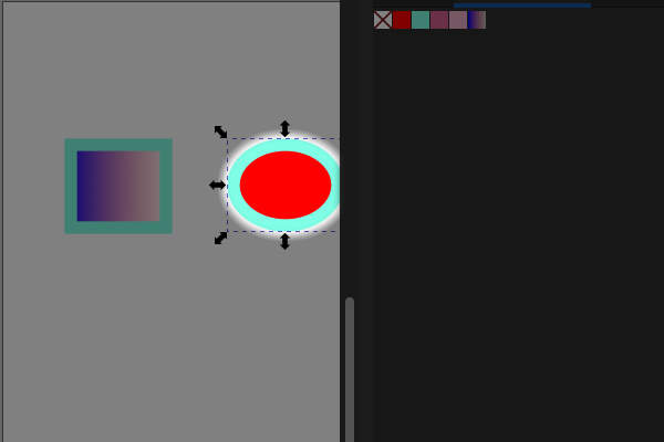 55. 選択中のオブジェクトのフィルに"My_Fill"が適用される