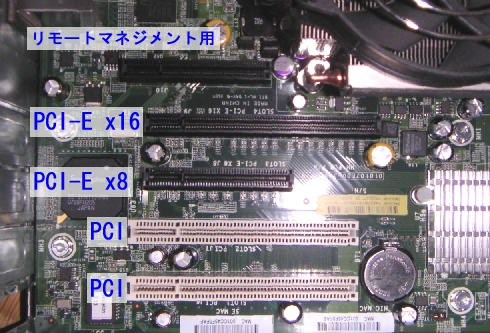 HP ProLiant ML115�̊g���X���b�g