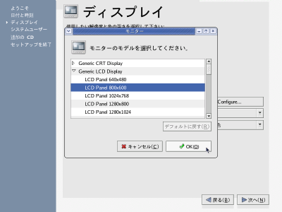 �f�B�X�v���C�̐ݒ���3