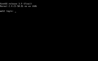 CentOS3�̃e�L�X�g���O�C���ҋ@���