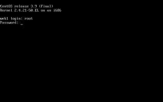 CentOS3�̃p�X���[�h���͑ҋ@���