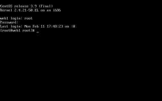 CentOS3��root���[�U�[�ł̃��O�C���������