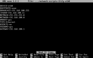 /etc/sysconfig/network-scripts/ifcfg-eth0�̐ݒ��
