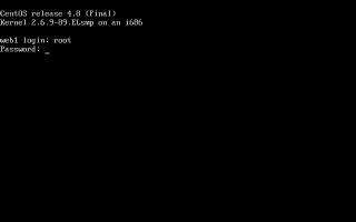 CentOS4�̃p�X���[�h���͑ҋ@���