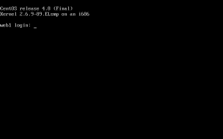 CentOS4�̃e�L�X�g�̃��O�C���҂����