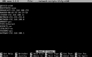 /etc/sysconfig/network-scripts/ifcfg-eth0�̐ݒ��