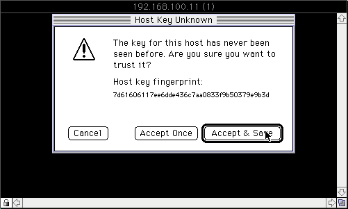 �T�[�o�[���L�^�m�F�̃_�C�A���O
