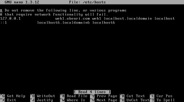 /etc/hosts�̕ҏW���