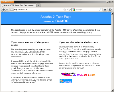 SSH�N���C�A���g����N�����ꂽApache2�̃e�X�g�y�[�W